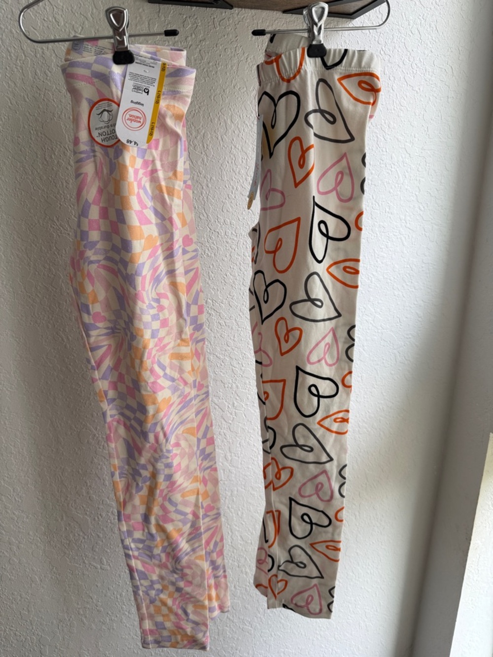 Colorful Heart & Pastel Swirl Lounge Pants Duo